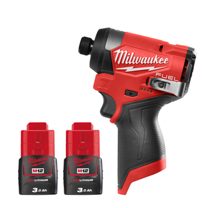 Milwaukee M12FID2-0 KIT2 12V Fuel Hex Impact Driver With 2 x 3.0Ah Batteries