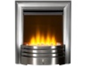 Acantha Amara Pebble Electric Fire in Brushed Steel with Remote Control