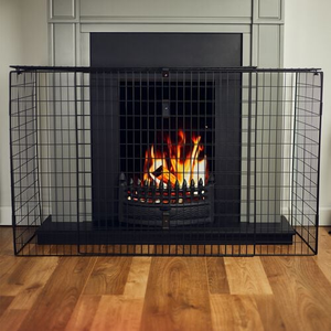 Silverflame Nursery Fire Guard Black