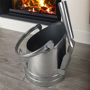 Silverflame Waterloo Bucket & Shovel Set - Silver