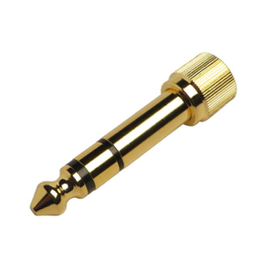 Intune Headphone Adaptor 1/4" TRS Jack Male to 1/8" TRS Jack Female with Thread