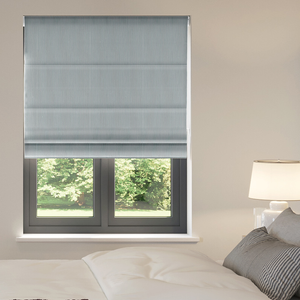 Nautical Stripes, Salt Black - Roman Blind