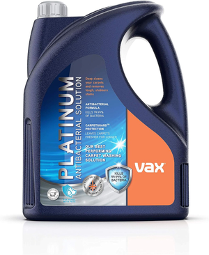 Vax Original Platinum Antibacterial 4L Carpet Cleaner Solution Rugs Shampoo