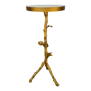 Caracole Modern Antique Brass Finished Sticks and Stones Side Table