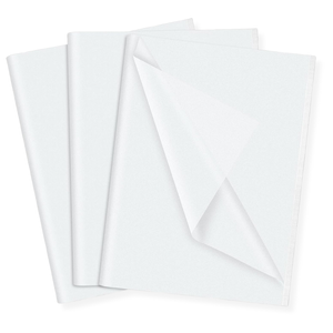 500 Sheets Tissue Paper 500mm x 750mm 17gsm  - White