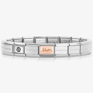 Nomination CLASSIC Rose Gold Plates Mum Bracelet 430101/34