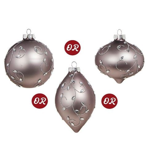 Raz - Jeweled Amethyst Ornament Assorted