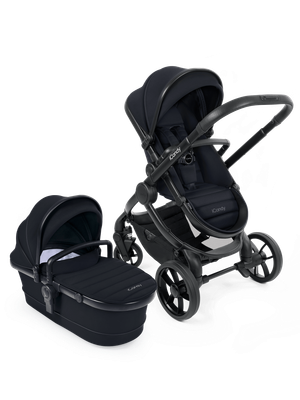 Peach 7 Black Pushchair and Carrycot