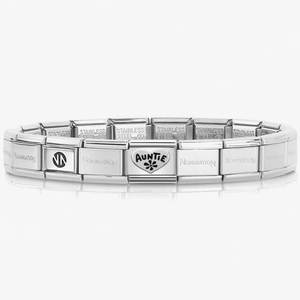 Nomination CLASSIC Silvershine Oxidised Symbols Auntie Heart Bracelet 330101/17