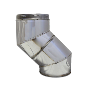 6 Inch 160mm Offset Twin Wall Kit Stainless Steel