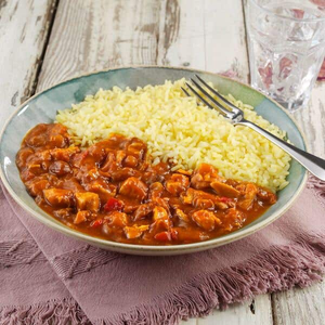 Hearty Chicken Curry with Rice