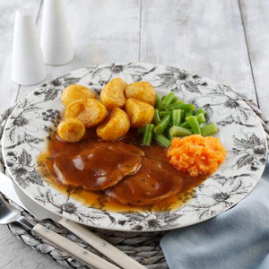 Roast Lamb in Mint Gravy