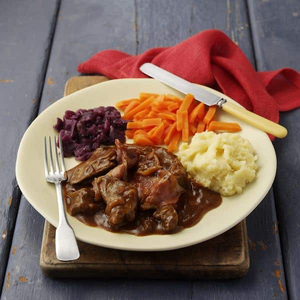 Lamb's Liver & Bacon in Onion Gravy