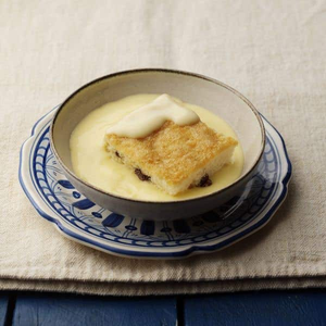 Reduced Sugar Sultana Sponge & Custard