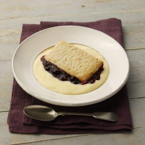Reduced Sugar Blackcurrant Pie & Custard