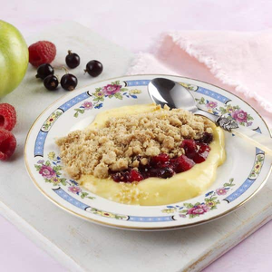 Summer Fruit Crumble & Custard