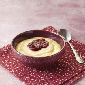 Puréed Summer Fruit Sponge & Custard