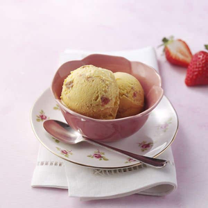 Strawberries in Clotted Cream Ice Cream