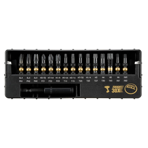 Vessel Tools VES-IB31P02UGOLD Impact Ball Torsion Bit Set in Slide Case, Gold LTD Edition (31pc)