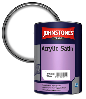 Johnstone's Trade Acrylic Satin Paint - Brilliant White