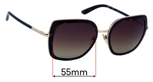 Sunglass Fix Replacement Lenses for Prada SPR59M - 55mm Wide