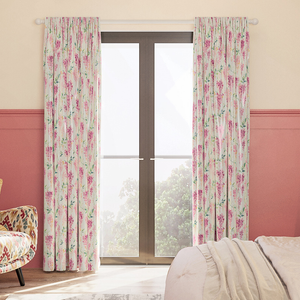 Wisteria Silk, Rosewood - Made to Measure Curtains