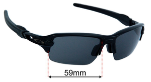 Sunglass Fix Replacement Lenses for Oakley OJ9005 Flak XS - 59mm Wide