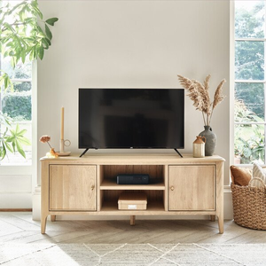 Newton Light Natural Solid Oak Large TV Unit