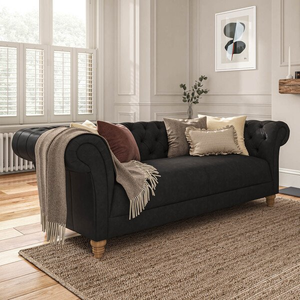 Montgomery 3 Seater Sofa in Ash Leather