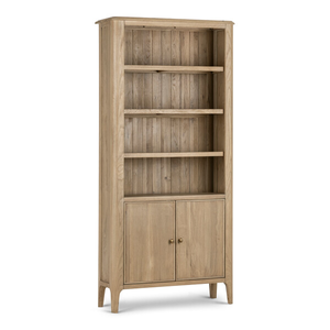 Newton Light Natural Solid Oak Tall Bookcase