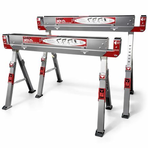 Lumberjack Heavy Duty Steel Saw Horse (Twin Pack)