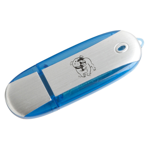 Oval USB Flash Drive with Key Chain - 16GB