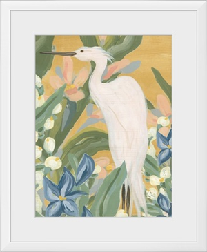 Floral Egret I