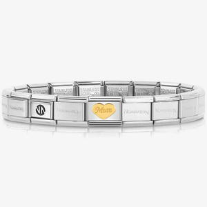 Nomination CLASSIC Gold Symbols Mum Heart Bracelet 030162/38