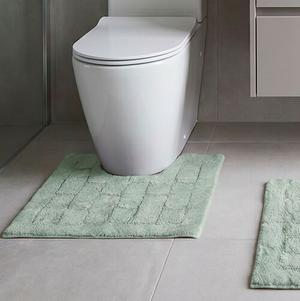 COTTON BRICK DUCK EGG 50x50 Pedestal Mat