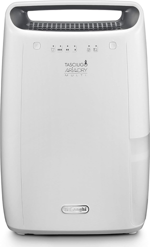 DeLonghi Tasciugo AriaDry DEX212SF, 12L Dehumidifier w/ Anti-Allergy Filter, White