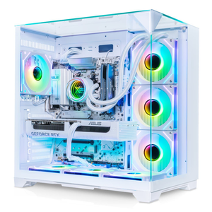 AWD-IT Xpanse ICE White AMD Ryzen 5 7600 RTX 5070 12GB AI Desktop PC for Gaming