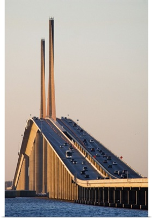 Florida, The Sunshine Skyway Bridge on Tampa Bay