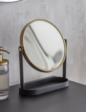 Adelphi Vanity Mirror - Steel, Black