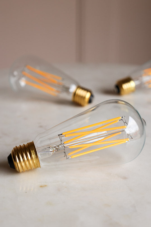 Squirrel Cage E27 6W Clear LED Light Bulb
