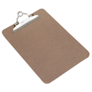 Rapesco Heavy Duty Clipboard A5 Wood Brown Portrait and Landscape 1402