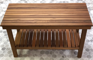 30" x 14" Heavy Duty Teak Rigid Bench