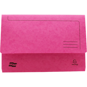 Exacompta Europa Document Wallet A4, Foolscap Mottled Pressboard 265 gsm 35.7 (W) x 0.3 (D) x 24.5 (H) cm Pink Pack of 25