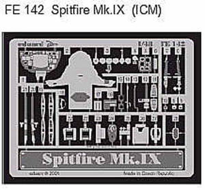Eduard FE142 Etched Aircraft Detailling Set 1:48 Supermarine Spitfire Mk.IXC/Mk.