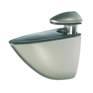 Wood/Glass Bracket 108 mm To Suit 5-32 mm Shelf   Satin Nickel Plate