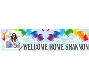 Personalised Welcome Home Banner with Photo