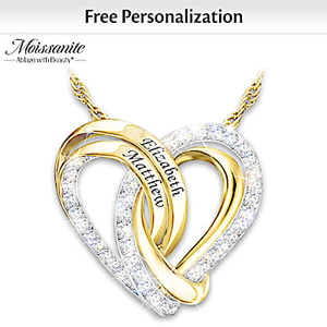 Wrapped In Our Hearts Personalized Pendant Necklace