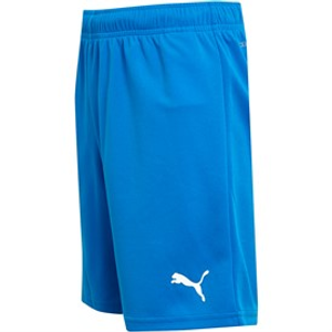 Puma Boys teamRISE Training Shorts Electric Blue Lemonade/Puma White