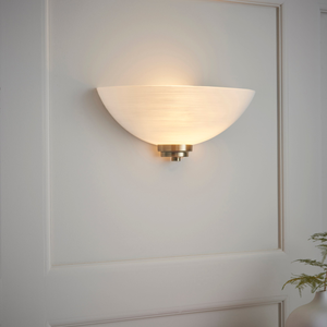 Endon Welles Wall Light Antique Brass