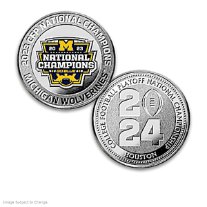 Michigan 2023 CFP National Champions Coin Collection